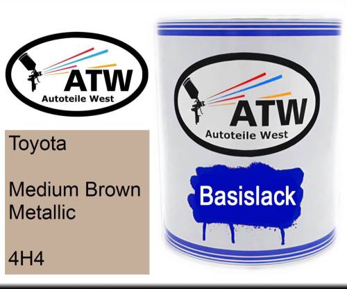 Toyota, Medium Brown Metallic, 4H4: 1L Lackdose, von ATW Autoteile West.